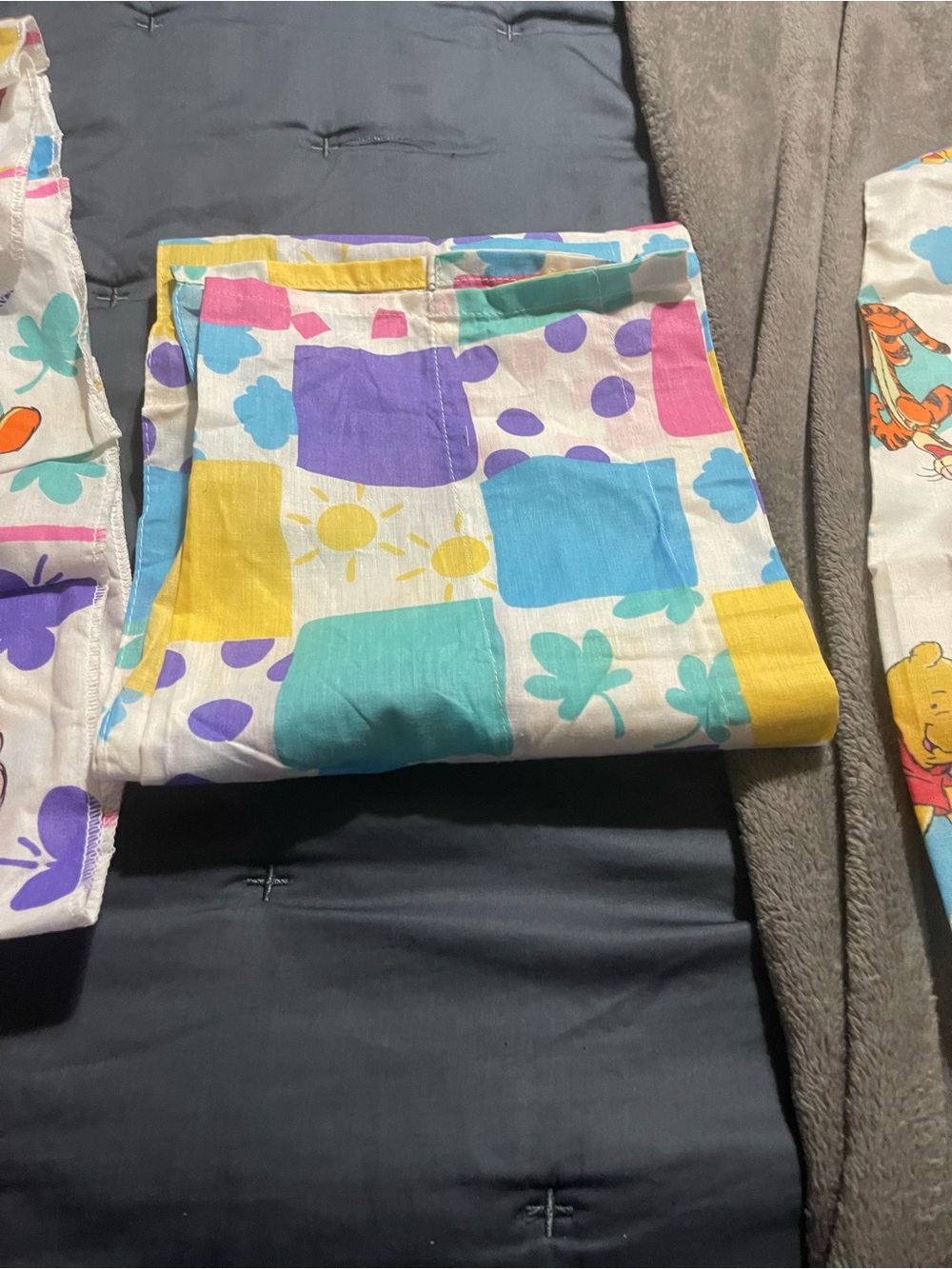 Colorful Pooh Patchwork Nursery  Set - Picture 3 of 5